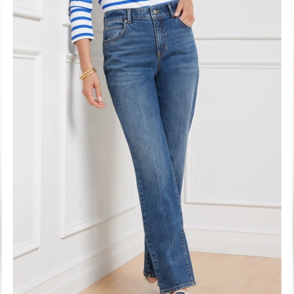 Talbots High Waist Straight Leg Jeans Size 14